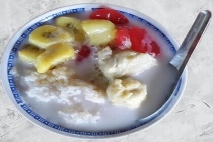 Sajian Es kolak durian Medan