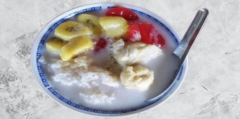 Sajian Es kolak durian Medan