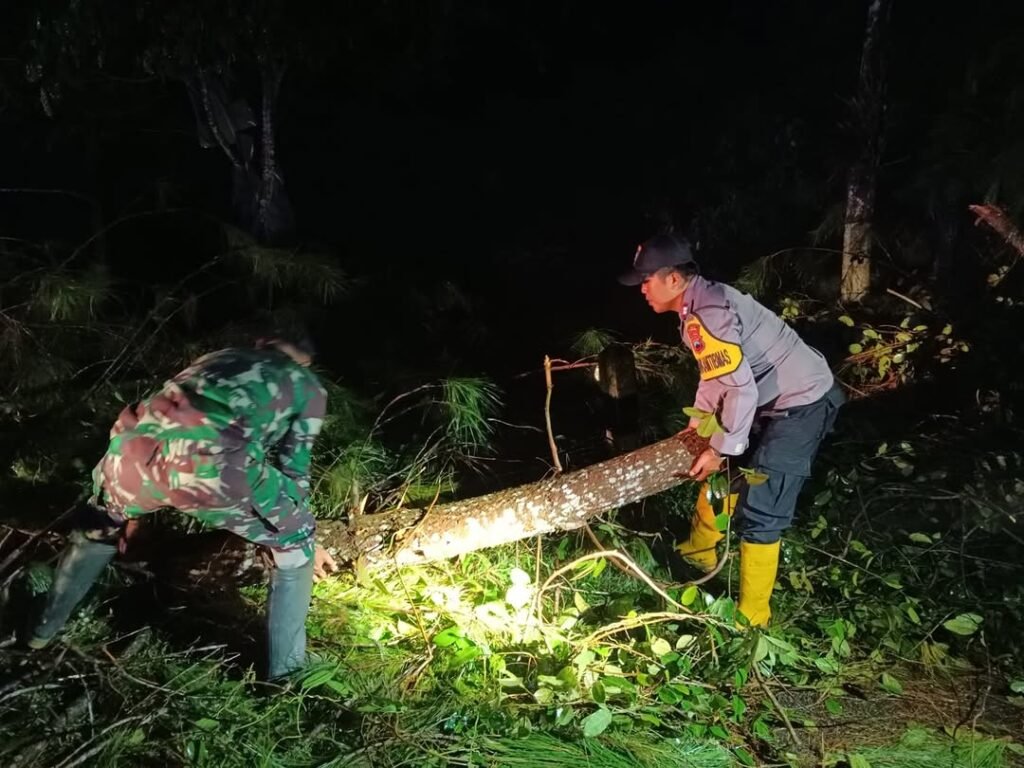 TNI dan Aparat Gabungan Respon Cepat Tangani Longsor di Wonosobo