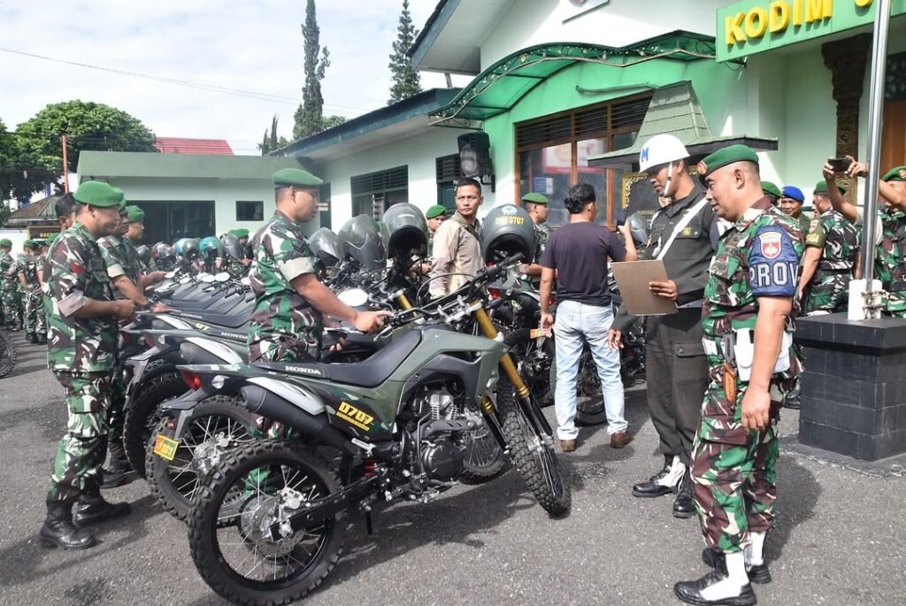 Subdenpom Periksa Ratusan Kendaraan Anggota Kodim 0707/Wonosobo